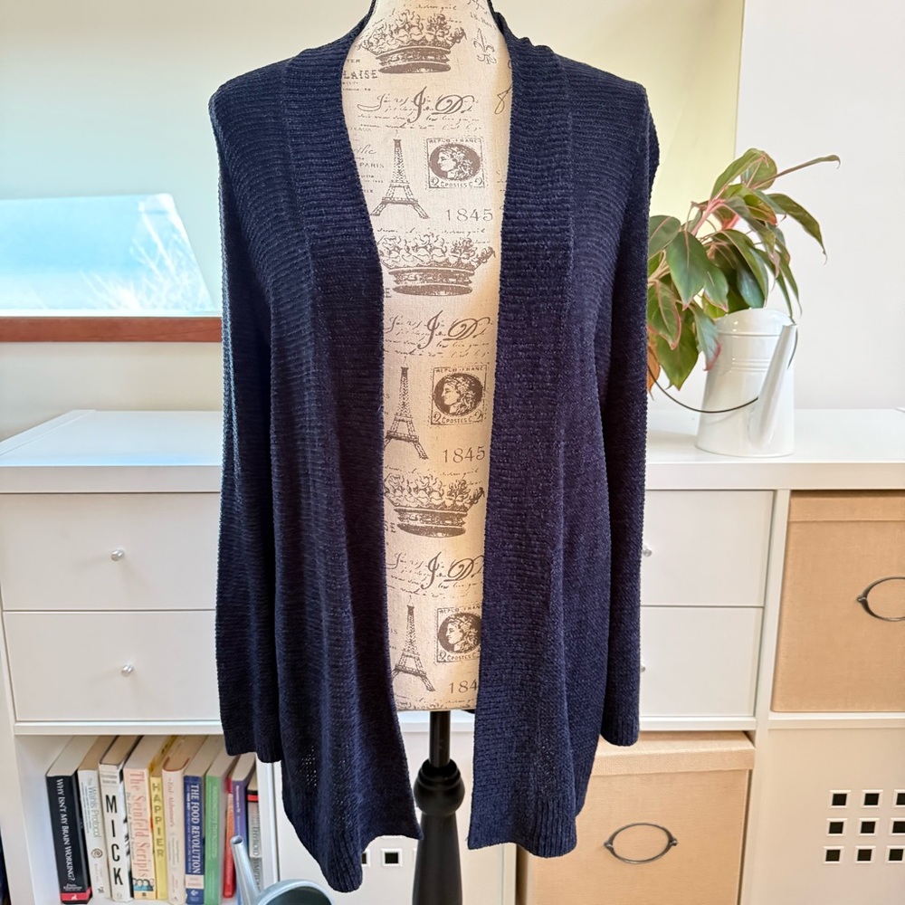 LOFT Chenille open front cardigan sweater size S